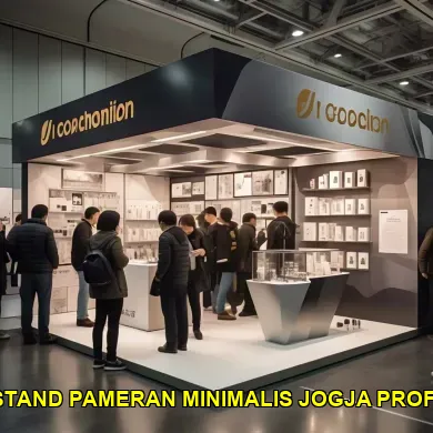 desain stand pameran minimalis jogja profesional